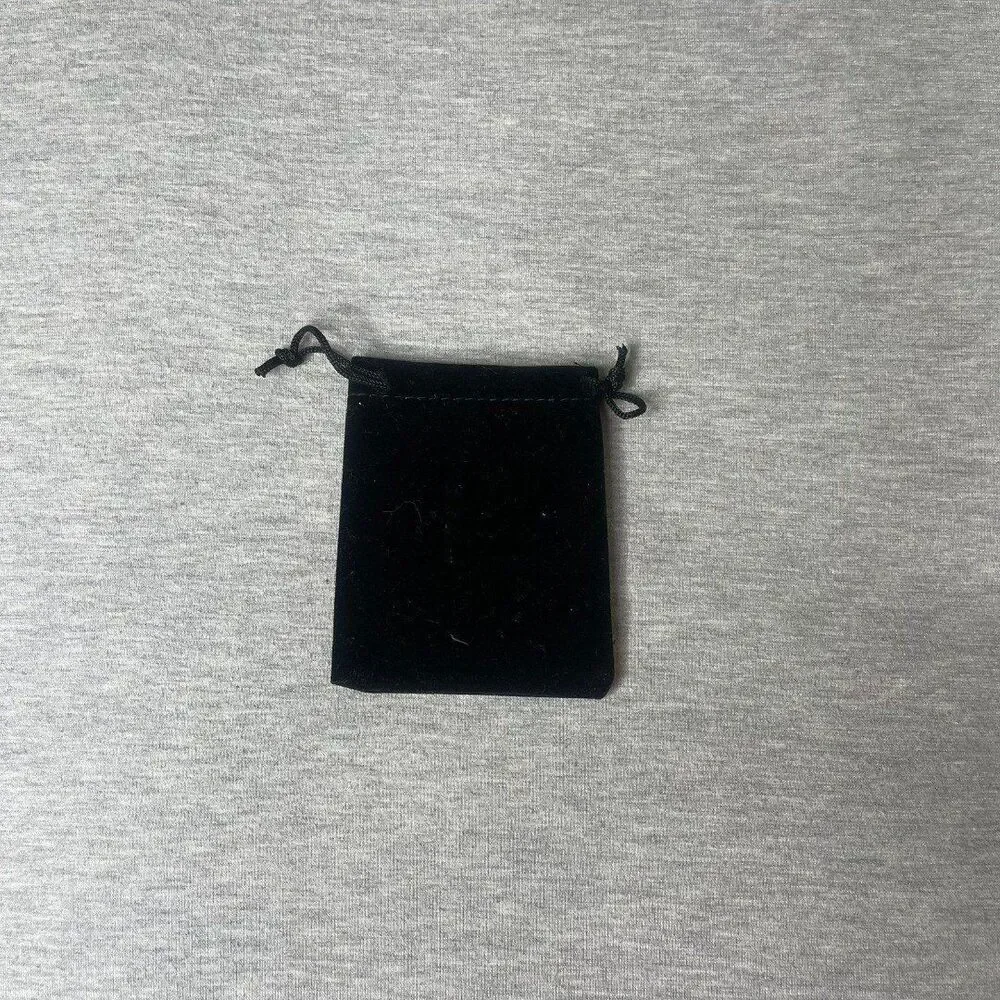 Solid Black Velour Gift Dust Bag 4” x 3.5”